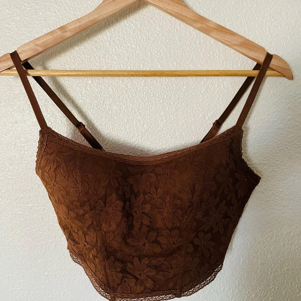 Victoria's Secret Women's Brown Bra Wireless Lightly Lined Size Medium
